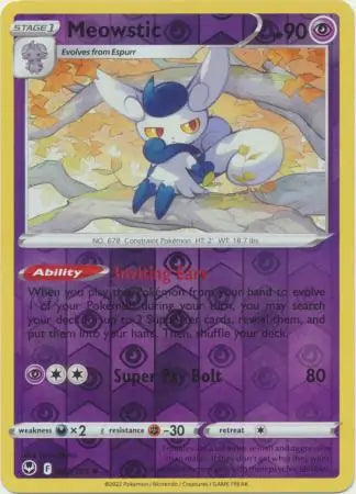 Meowstic 082/195 (SWSH12: Silver Tempest)  - Reverse Holofoil | Good Games Adelaide SA