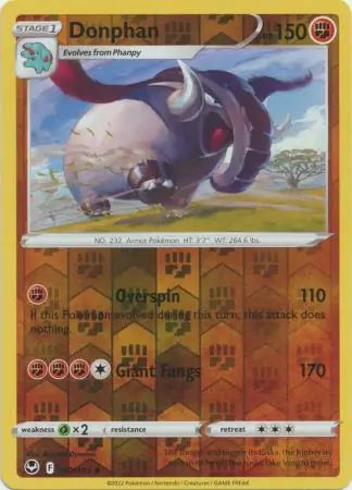 Donphan 092/195 (SWSH12: Silver Tempest)  - Reverse Holofoil | Good Games Adelaide SA