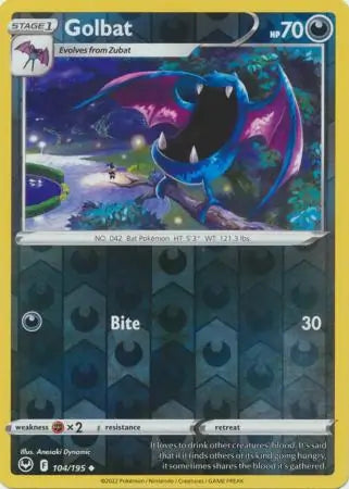 Golbat 104/195 (SWSH12: Silver Tempest)  - Reverse Holofoil | Good Games Adelaide SA