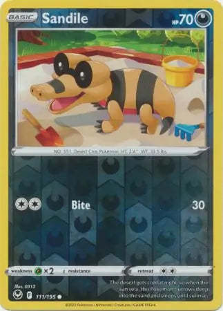 Sandile 111/195 (SWSH12: Silver Tempest)  - Reverse Holofoil | Good Games Adelaide SA