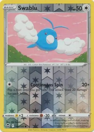 Swablu 142/195 (SWSH12: Silver Tempest)  - Reverse Holofoil | Good Games Adelaide SA