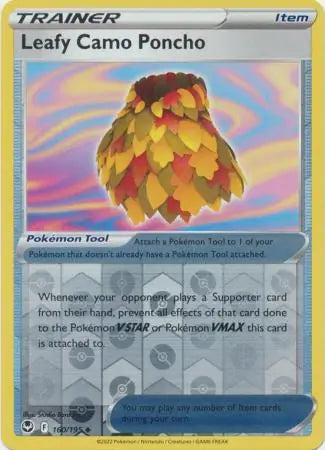 Leafy Camo Poncho 160/195 (SWSH12: Silver Tempest)  - Reverse Holofoil | Good Games Adelaide SA