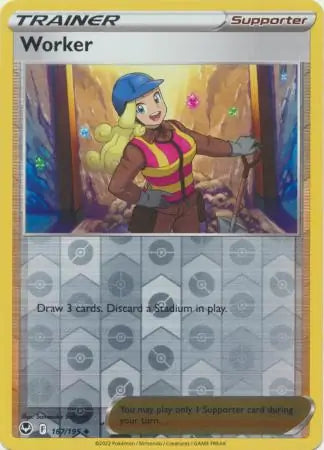 Worker 167/195 (SWSH12: Silver Tempest)  - Reverse Holofoil | Good Games Adelaide SA