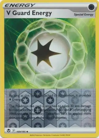 V Guard Energy 169/195 (SWSH12: Silver Tempest)  - Reverse Holofoil | Good Games Adelaide SA