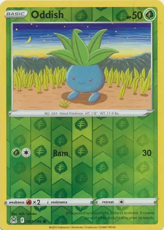 Oddish 001/196 (SWSH11: Lost Origin)  - Reverse Holofoil | Good Games Adelaide SA