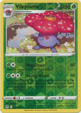 Vileplume 003/196 (SWSH11: Lost Origin)  - Reverse Holofoil | Good Games Adelaide SA