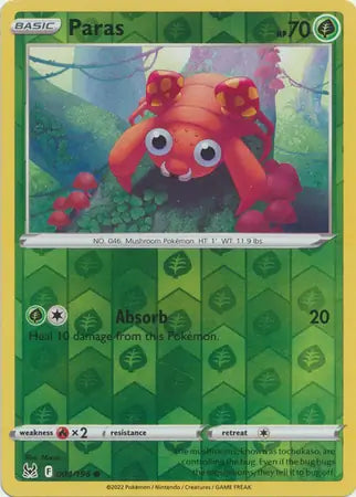Paras 004/196 (SWSH11: Lost Origin)  - Reverse Holofoil | Good Games Adelaide SA