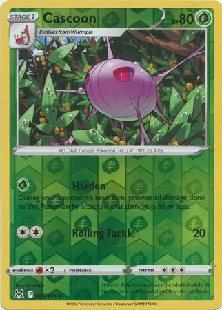 Cascoon 009/196 (SWSH11: Lost Origin)  - Reverse Holofoil | Good Games Adelaide SA