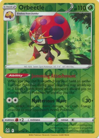 Orbeetle 020/196 (SWSH11: Lost Origin)  - Reverse Holofoil | Good Games Adelaide SA