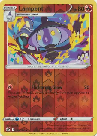 Lampent 025/196 (SWSH11: Lost Origin)  - Reverse Holofoil | Good Games Adelaide SA