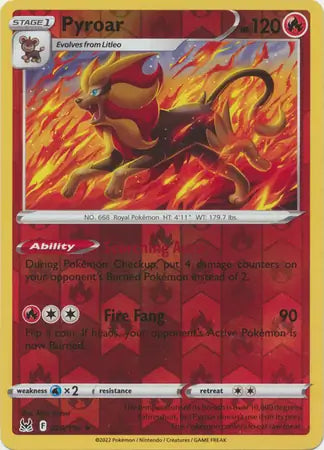 Pyroar 029/196 (SWSH11: Lost Origin)  - Reverse Holofoil | Good Games Adelaide SA