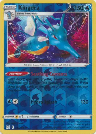 Kingdra 037/196 (SWSH11: Lost Origin)  - Reverse Holofoil | Good Games Adelaide SA