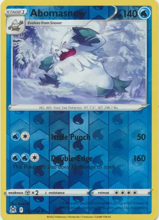 Abomasnow 043/196 (SWSH11: Lost Origin)  - Reverse Holofoil | Good Games Adelaide SA