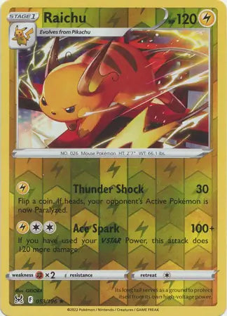 Raichu 053/196 (SWSH11: Lost Origin)  - Reverse Holofoil | Good Games Adelaide SA