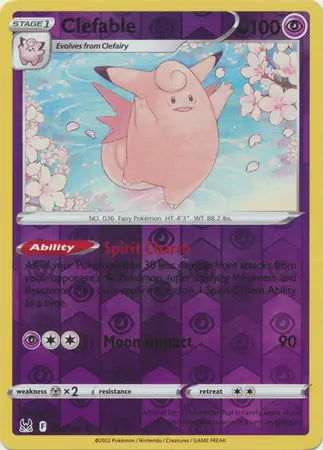 Clefable 063/196 (SWSH11: Lost Origin)  - Reverse Holofoil | Good Games Adelaide SA