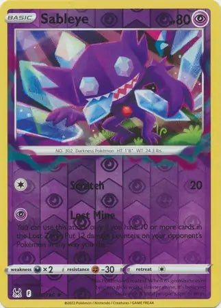 Sableye 070/196 (SWSH11: Lost Origin)  - Reverse Holofoil | Good Games Adelaide SA