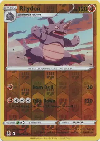 Rhydon 090/196 (SWSH11: Lost Origin)  - Reverse Holofoil | Good Games Adelaide SA