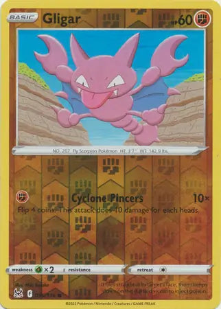Gligar 095/196 (SWSH11: Lost Origin)  - Reverse Holofoil | Good Games Adelaide SA