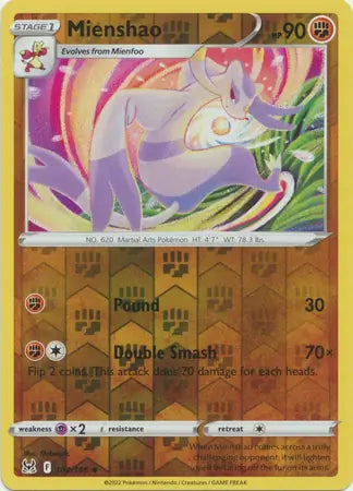 Mienshao 104/196 (SWSH11: Lost Origin)  - Reverse Holofoil | Good Games Adelaide SA