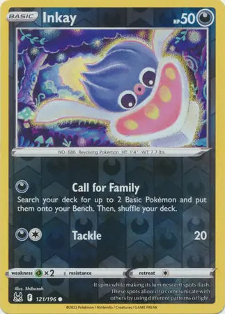 Inkay 121/196 (SWSH11: Lost Origin)  - Reverse Holofoil | Good Games Adelaide SA