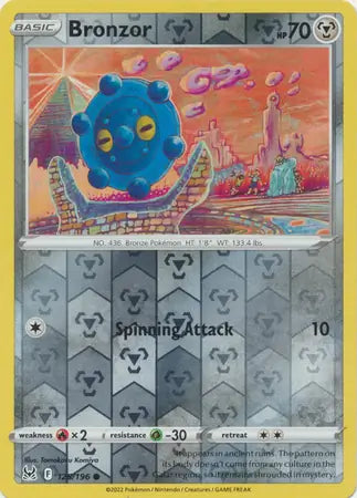 Bronzor 125/196 (SWSH11: Lost Origin)  - Reverse Holofoil | Good Games Adelaide SA