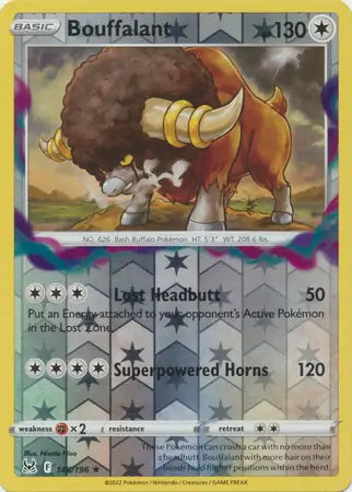 Bouffalant 148/196 (SWSH11: Lost Origin)  - Reverse Holofoil | Good Games Adelaide SA