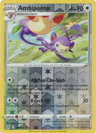 Ambipom 145/196 (SWSH11: Lost Origin)  - Reverse Holofoil | Good Games Adelaide SA
