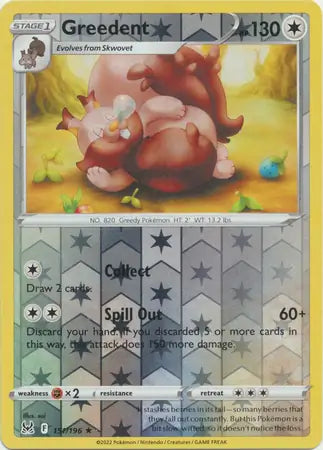 Greedent 151/196 (SWSH11: Lost Origin)  - Reverse Holofoil | Good Games Adelaide SA