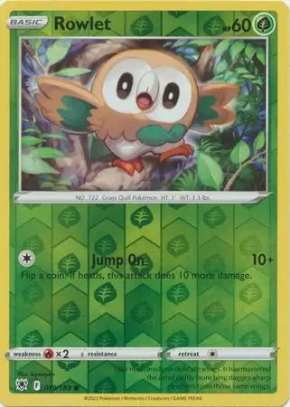 Rowlet 019/189 (SWSH10: Astral Radiance)  - Reverse Holofoil | Good Games Adelaide SA
