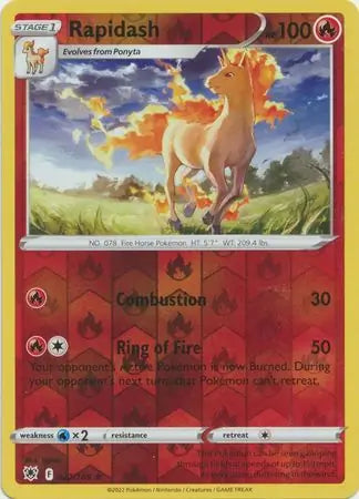 Rapidash 022/189 (SWSH10: Astral Radiance)  - Reverse Holofoil | Good Games Adelaide SA