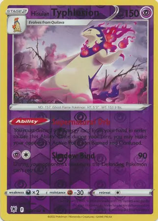 Hisuian Typhlosion 052/189 (SWSH10: Astral Radiance)  - Reverse Holofoil | Good Games Adelaide SA