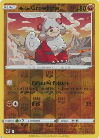 Hisuian Growlithe 070/189 (SWSH10: Astral Radiance)  - Reverse Holofoil | Good Games Adelaide SA