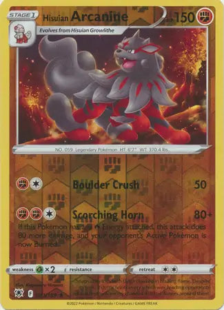 Hisuian Arcanine 071/189 (SWSH10: Astral Radiance)  - Reverse Holofoil | Good Games Adelaide SA
