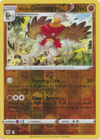 Hisuian Decidueye 082/189 (SWSH10: Astral Radiance)  - Reverse Holofoil | Good Games Adelaide SA
