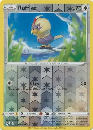 Rufflet 131/189 (SWSH10: Astral Radiance)  - Reverse Holofoil | Good Games Adelaide SA