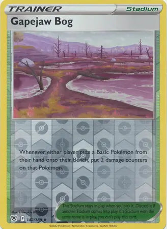 Gapejaw Bog 142/189 (SWSH10: Astral Radiance)  - Reverse Holofoil | Good Games Adelaide SA