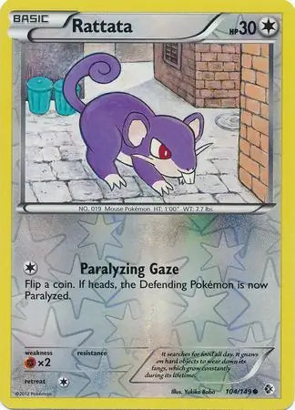 Rattata 104/149 (Boundaries Crossed)  - Reverse Holofoil | Good Games Adelaide SA