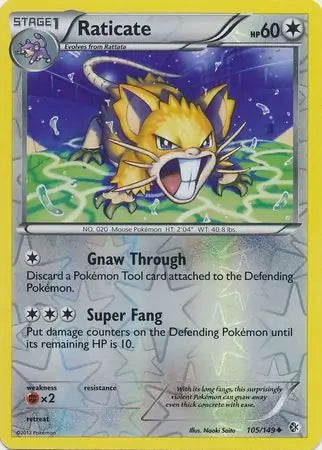 Raticate 105/149 (Boundaries Crossed)  - Reverse Holofoil | Good Games Adelaide SA