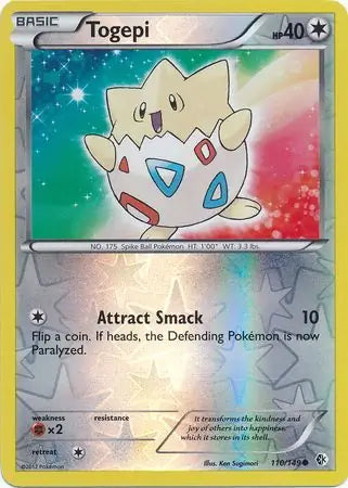 Togepi 110/149 (Boundaries Crossed)  - Reverse Holofoil | Good Games Adelaide SA