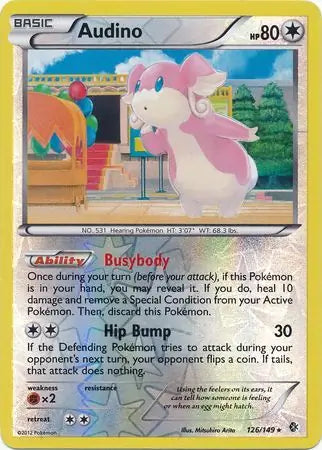 Audino 126/149 (Boundaries Crossed)  - Reverse Holofoil | Good Games Adelaide SA