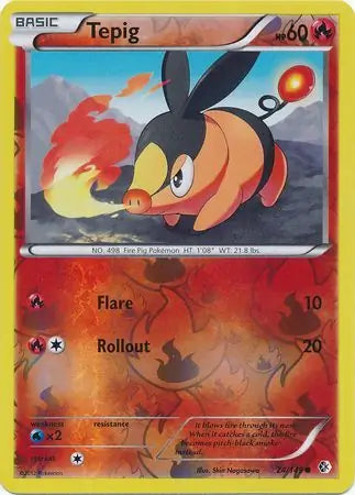Tepig 24/149 (Boundaries Crossed)  - Reverse Holofoil | Good Games Adelaide SA