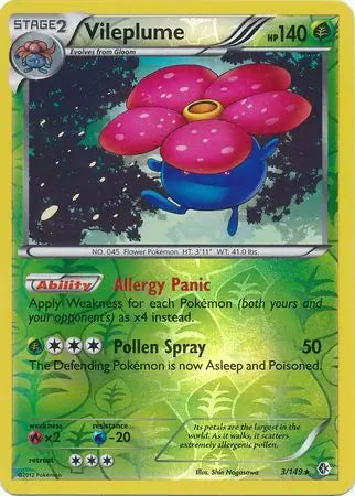 Vileplume 3/149 (Boundaries Crossed)  - Reverse Holofoil | Good Games Adelaide SA