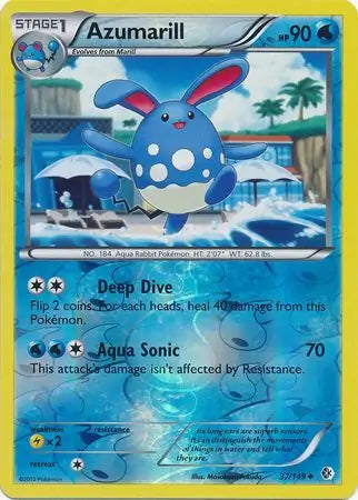 Azumarill 37/149 (Boundaries Crossed)  - Reverse Holofoil | Good Games Adelaide SA