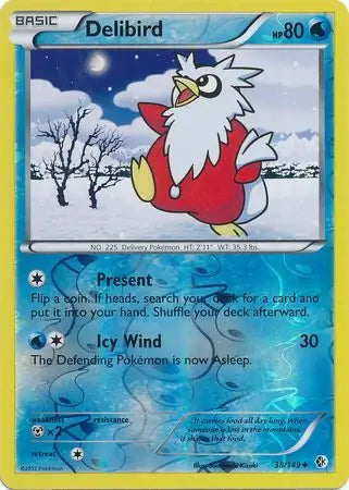 Delibird 38/149 (Boundaries Crossed)  - Reverse Holofoil | Good Games Adelaide SA