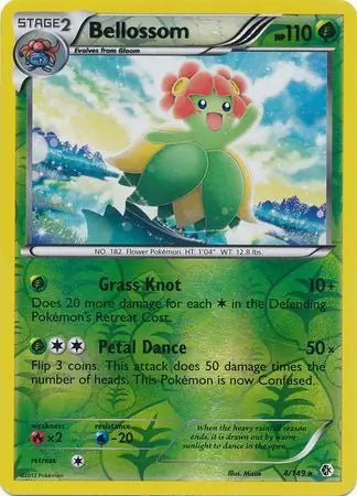 Bellossom 4/149 (Boundaries Crossed)  - Reverse Holofoil | Good Games Adelaide SA