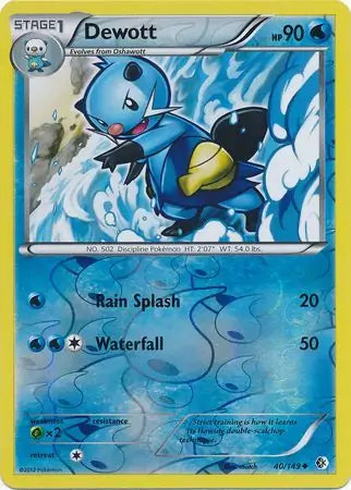 Dewott 40/149 (Boundaries Crossed)  - Reverse Holofoil | Good Games Adelaide SA