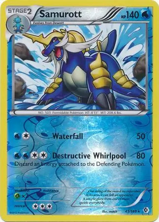 Samurott 41/149 (Boundaries Crossed)  - Reverse Holofoil | Good Games Adelaide SA