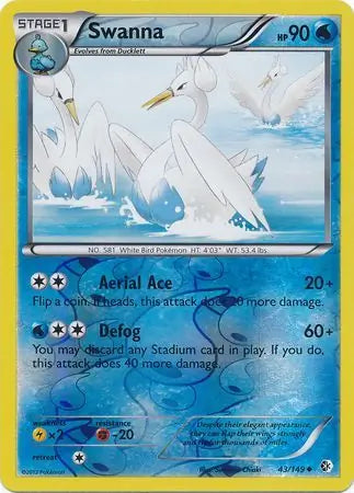 Swanna 43/149 (Boundaries Crossed)  - Reverse Holofoil | Good Games Adelaide SA