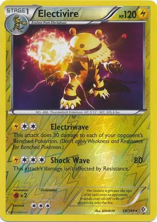 Electivire 54/149 (Boundaries Crossed)  - Reverse Holofoil | Good Games Adelaide SA