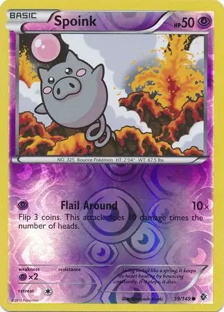 Spoink 59/149 (Boundaries Crossed)  - Reverse Holofoil | Good Games Adelaide SA